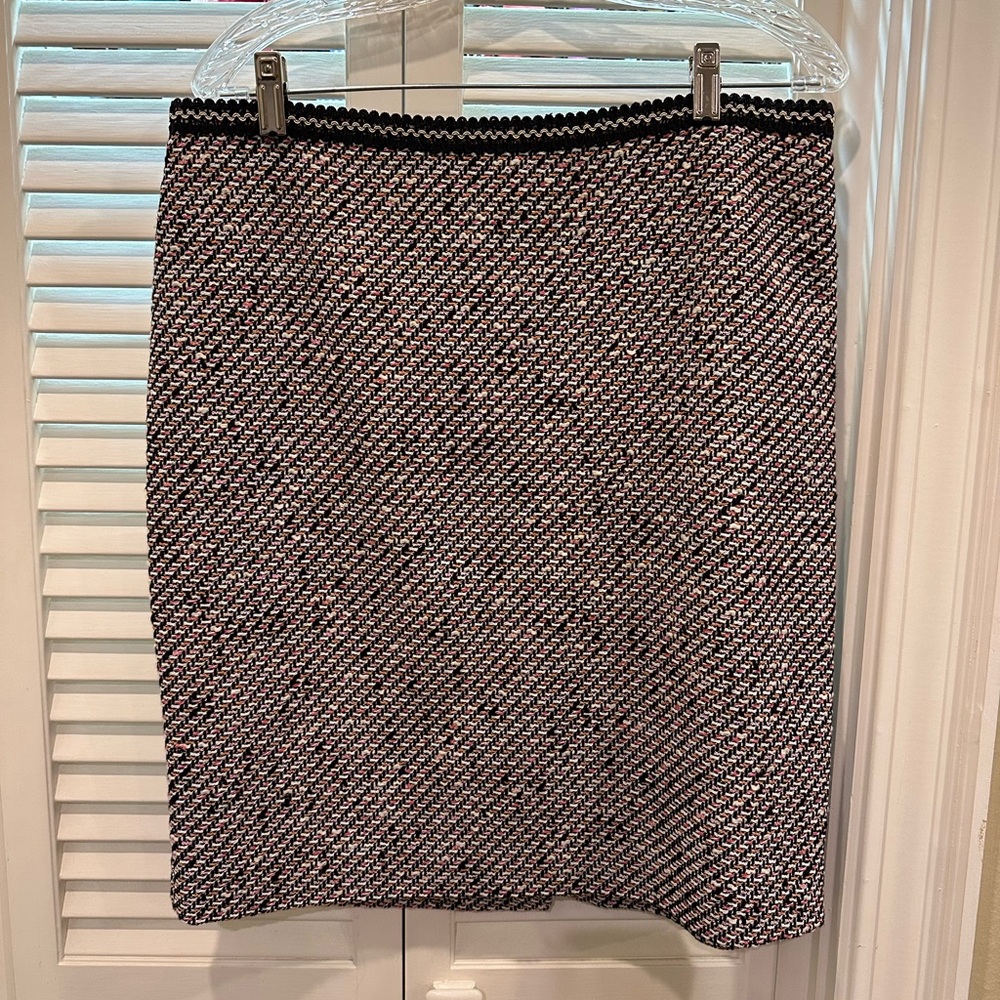 Talbots Black and White Pencil Skirt for Work